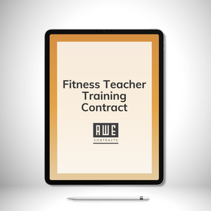 Fitness Teacher Training Contract